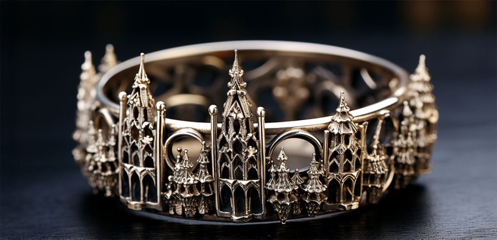 Joyería inspirada en la arquitectura gótica europea