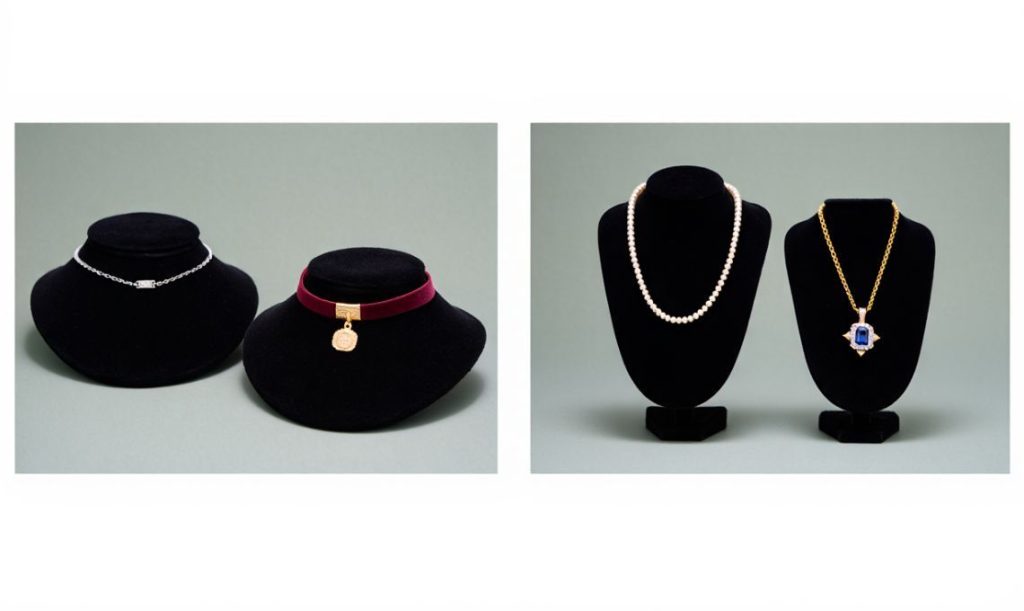 Gargantillas y collares Dos joyas historia diferente